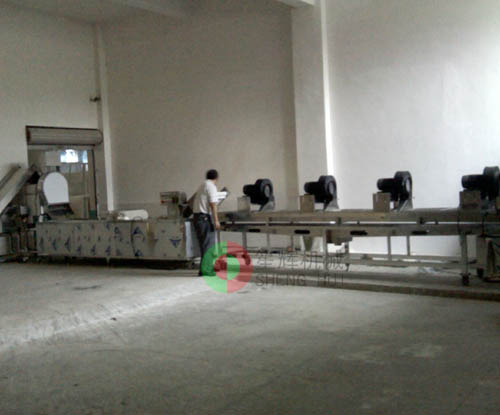 我公司為四川DSLC飲品公司提供切菜洗菜風干生產(chǎn)線