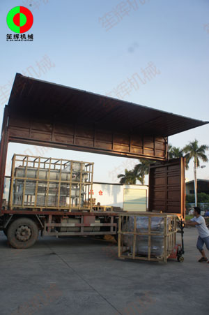 兩套渦流洗菜機發(fā)貨山東，交付客戶使用！