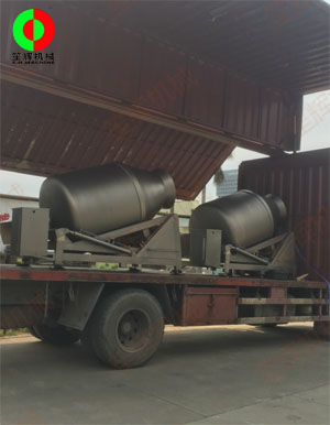 兩臺(tái)大型真空滾揉機(jī)專車送往大灣區(qū)某肉食品加工配送中心！