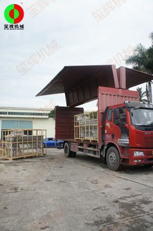 多套蔬果洗菜機(jī)組按客交期準(zhǔn)時(shí)裝車出貨！